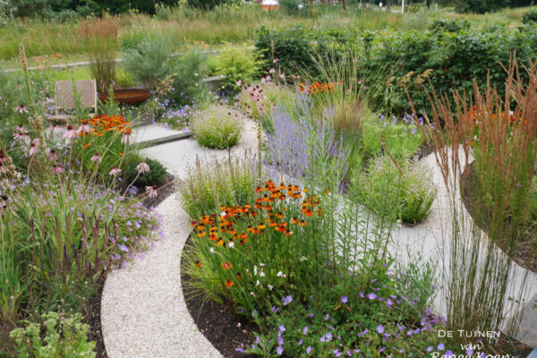 07 De Tuinen van Renee Koen organische borders tuin Bakkum siergrassen met vaste planten